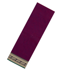 Magenta Woven Chirala Cotton Saree With Narayanapet Border-CR1453