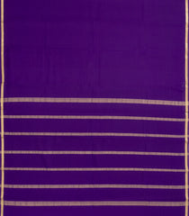 Purple Woven Mysore Silk Saree With Zari Border-MS3688