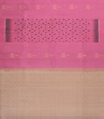 Dusty Pink Handloom Soft Silk Saree With Buttas & Contrast Pallu-SO4599