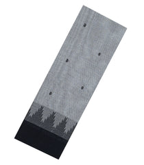 Grey Woven Chettinad Cotton Saree With Buttas & Contrast Border-CN1801