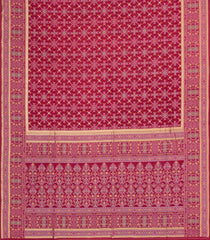 Magenta Woven Art Dupion Saree With Tie & Dye Motifs-BL5900