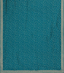 Cyan Woven Synthetic Blended Saree With Embroidered Motifs-EN2018