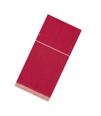 Red Handloom Bengal Cotton Saree With Buttas-BG1994
