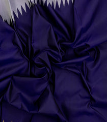 Violet Handloom Korvai Rising Border Kanchipuram Silk Saree-KA15018