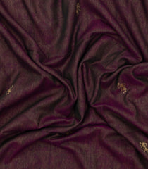 Brown Handloom Bengal Cotton Saree With Tribal Buttas-BG1982