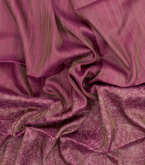 Peach Printed Synthetic Tussar Saree With Contrast border-BL5366