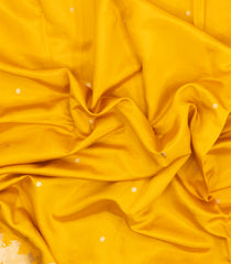 Yellow Handloom Banarasi Silk Saree With Floral Kanchipuram Butta Silk Sarees-BE1892