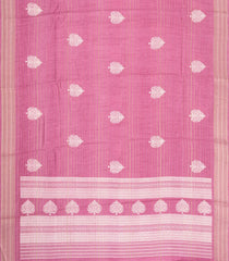 Dusty Pink Printed Synthetic Dola Silk Saree With Zari Stripes & Border-SY0387