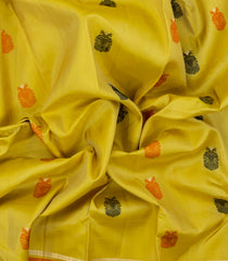 Mustard Handloom Soft Silk Saree With Gandaberunda Buttas-SO4783