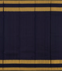 Turquoise Handloom Korvai Kanchipuram Silk Saree With Checks & Buttas-KA13809