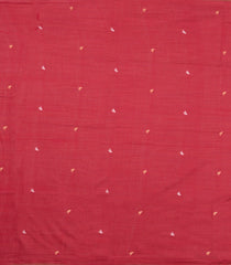 Cream Woven Blended Chanderi Saree With Floral Motifs-BL5873
