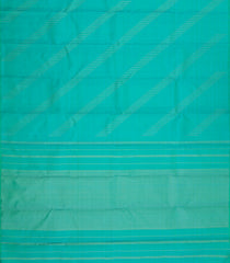 Aquamarine Handloom Kanchipuram Silk Saree With Diamond Motifs-KA15065-Aquamarine