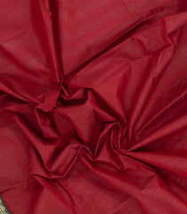 Crimson Woven Chettinad Cotton Saree With Contrast Border-CN1906