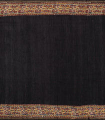 Rust Handloom Chanderi Cotton Saree With Printed Motifs-CC1369