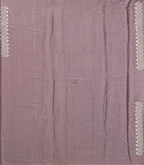 Lilac Woven Blended Satin Saree With Embroidered Mirror Work-EN1863