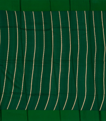 Bottle Green Handloom Banarasi Silk Saree With Floral Buttas-BE1468