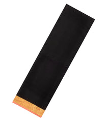 Black Woven Mysore Silk Saree With Contrast Border-MS3643