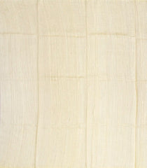 Sandal Handloom Tussar Silk Saree Printed With Floral Motifs