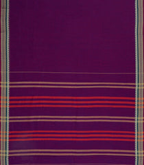 Purple Woven Chirala Cotton Saree With Contrast Border-CR1402