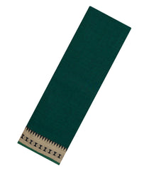 Dark Green Woven Chirala Cotton Saree With Narayanapet Border-CR1450