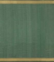 Green Handloom Silk Cotton Saree With Buttas-SC4334