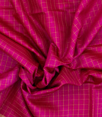 Pink Woven Tussar Silk Saree With Checks-TU3517