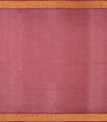 Mango Yellow Handloom Silk Cotton Saree With Contrast Zari Border-SC4640