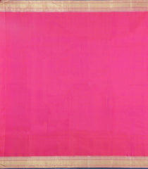 Hot Pink Handloom Kanchipuram Silk Saree With Zari Buttas-KA15704