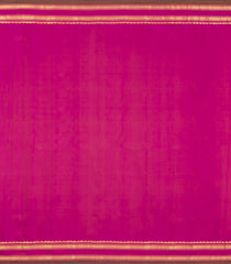 Baby Pink Handloom Gadwal Silk Saree With Checks & Contrast Border -GA0449