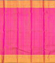 Lavender Handloom Korvai Kanchipuram Silk Saree With Floral Zari Motifs-KA15840