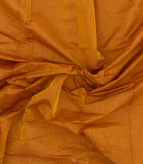 Mustard Woven Chirala Cotton Saree With Printed Border and Pallu-CR1394