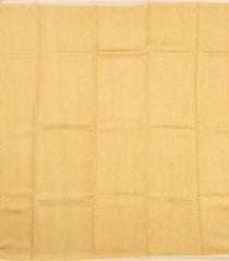 Mustard Woven Tussar Silk Saree With Printed Floral Motifs-TU3081