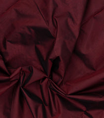 Dark Brown Handloom 9 Yards Silk Cotton Saree With Zari Border-SC4448