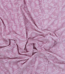 Bubblegum Pink Handloom Bengal Cotton Saree With FloralJaal motifs-BG1799