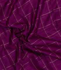 Magenta Woven Kota Silk Saree With Zari Checks-KO1063