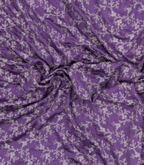 Lavender Synthetic Vichitra Saree With Zari Embroidery & Stone Work-BL5454