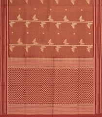 Dusty Peach Woven Art Dupion Saree With Butterfly Motifs-BL4960
