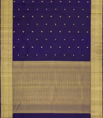 Purple Handloom Kanchipuram Silk Saree With Buttas-KA15089