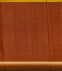 Light Peach Mysore Plain Crepe Silk Saree With Contrast Border