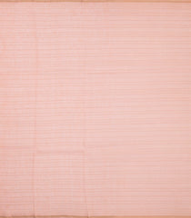 Dark Peach Woven Linen Saree With Printed Floral Motifs-LI0674