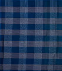 Cardamom Green Handloom Soft Silk Saree With Checks & Contrast Pallu -SO4626
