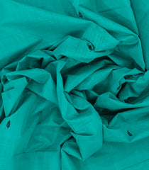 Turquoise Woven Kadapa Cotton Saree With Buttas & Contrast Border-KN0688