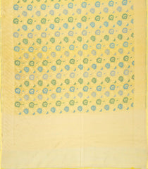 Lime Green Handloom Organza Soft Silk Saree With Meena Floral Motifs-SO4110