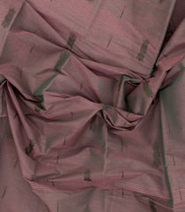 Dark Brown Woven Rasipuram Cotton Saree With Floral Buttas-RA2567