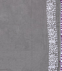 Magenta Printed Jaipur Cotton Saree With Tie & Dye Motifs-JC1855