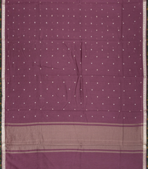 Maroon Woven Tussar Silk Saree With Buttas & Printed Blouse-TU3004