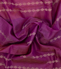 Pink Handloom Soft Silk Saree With Diamond Stripes-SO4631