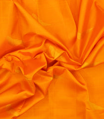 Mango Yellow Handloom Korvai Kanchipuram Silk Saree With Parrot Buttas-KA16670