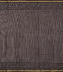 Taupe Printed Blended Chanderi Cotton Saree With Zari Border-BL5774