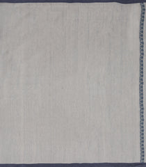 Grey Handloom Bengal Cotton Saree With Annam Motifs-BG1831